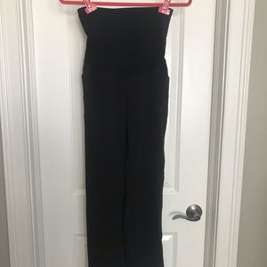 Black maternity slacks.